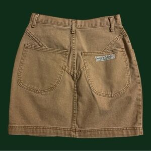 Vintage Tan Mini Skirt